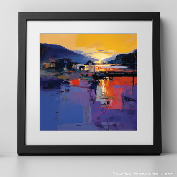 Framed version of Isleornsay Harbour