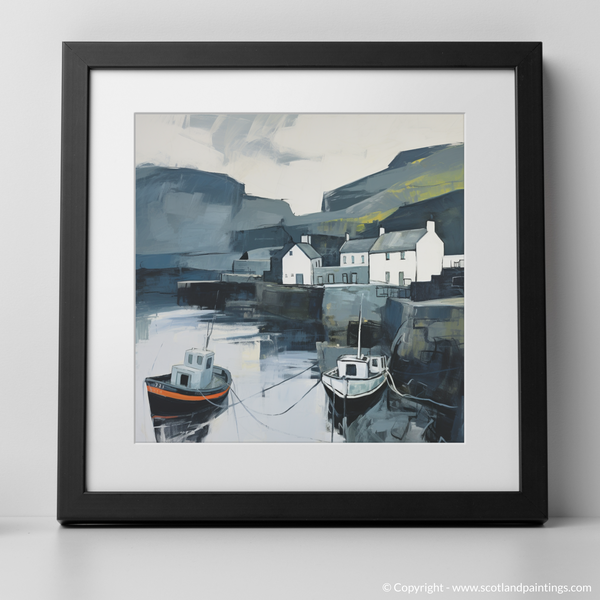 Framed version of Pennan Harbour