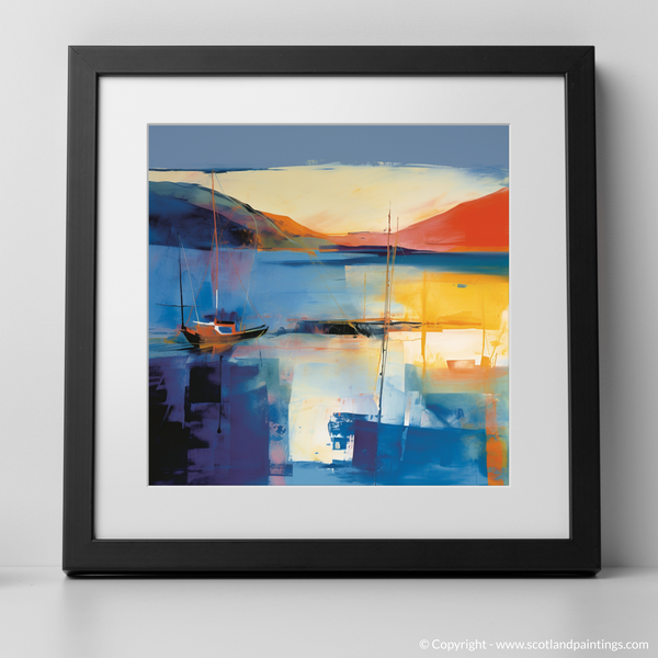 Framed version of Mallaig Harbour