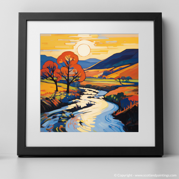 Framed version of River Don