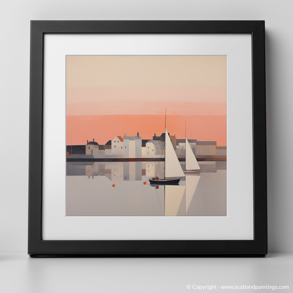 Framed version of Dunbar Harbour