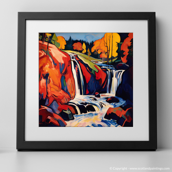 Framed version of Falls of Tarf