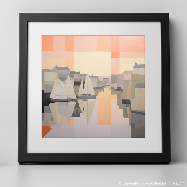 Framed version of Charlestown Harbour