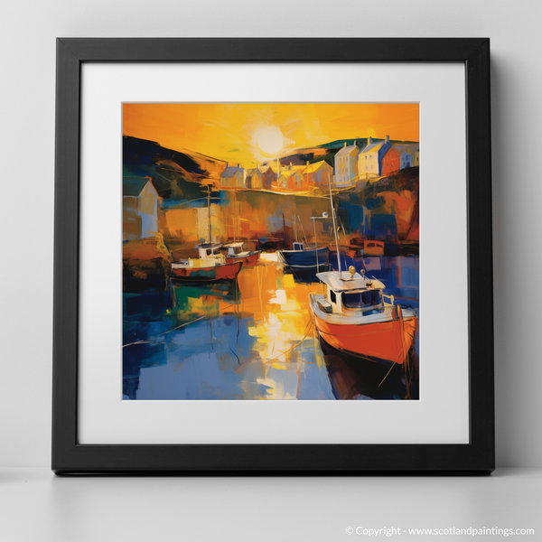 Framed version of Gardenstown Harbour