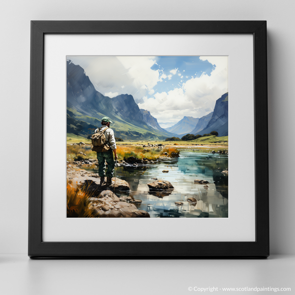 Framed version of Loch Mullardoch