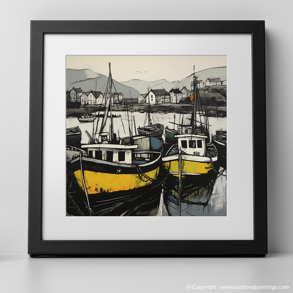 Framed version of Castlebay Harbour