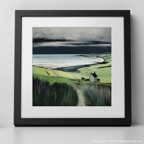 Framed version of Lunan Bay