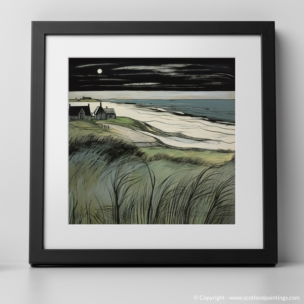 Framed version of Lunan Bay