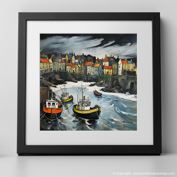 Framed version of Portsoy Harbour