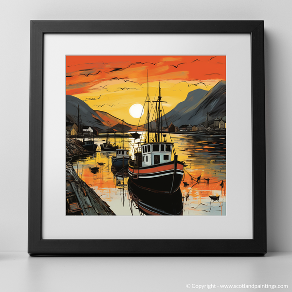 Framed version of Lochranza Harbour