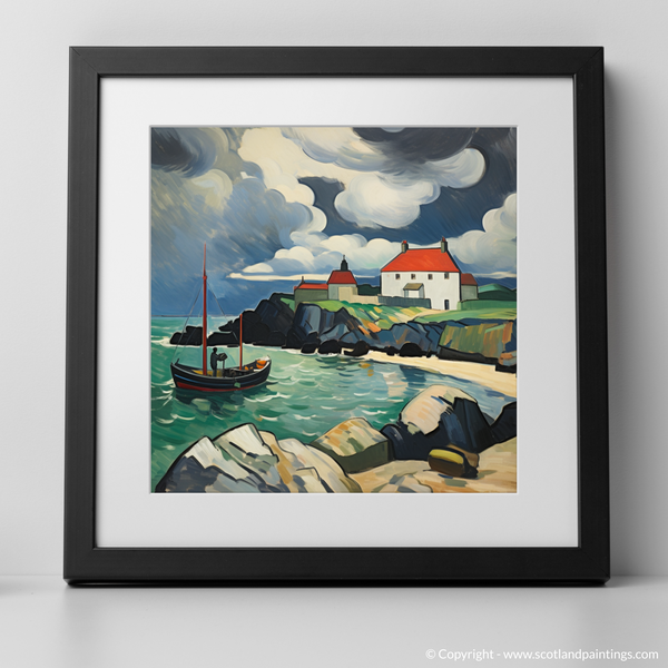 Framed version of Lybster Harbour