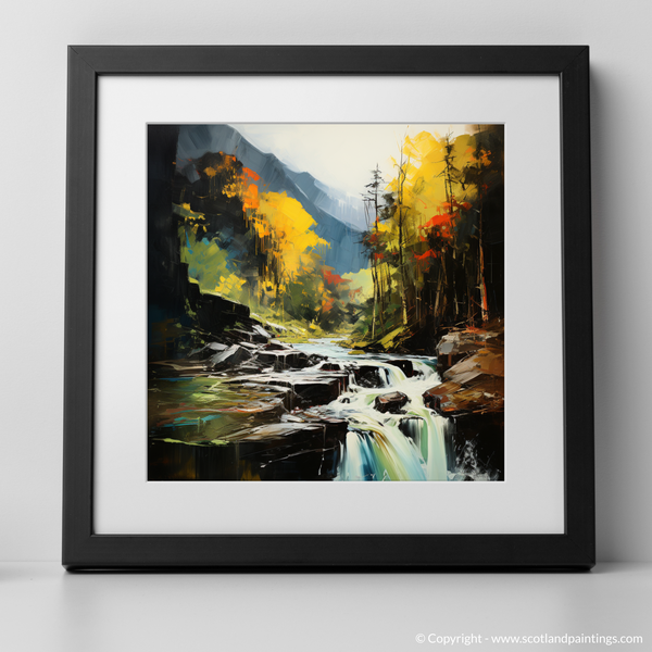 Framed version of Steall Falls