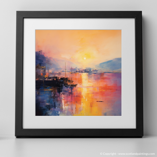 Framed version of Mallaig Harbour