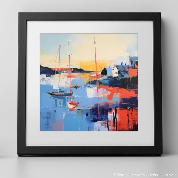 Framed version of Port Ellen Harbour