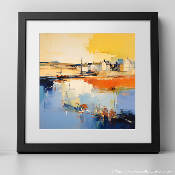 Framed version of Port Ellen Harbour