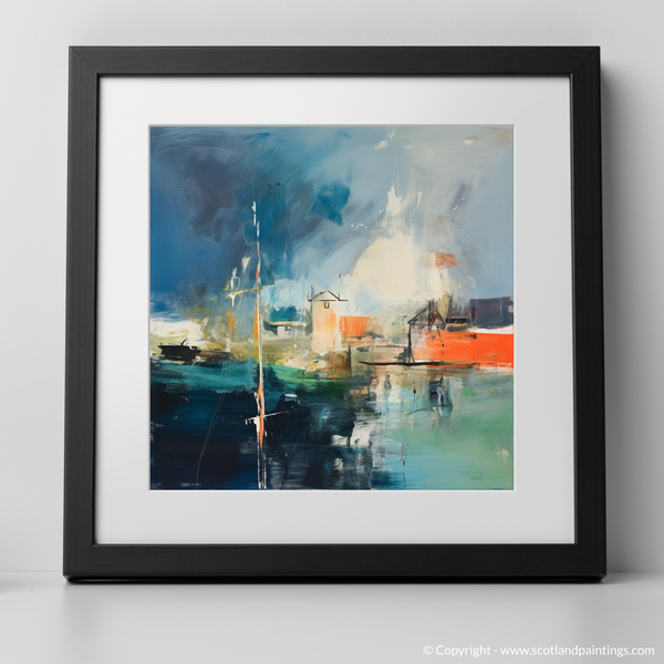 Framed version of Charlestown Harbour