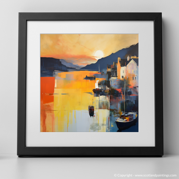 Framed version of Oban Harbour