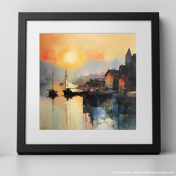 Framed version of Oban Harbour