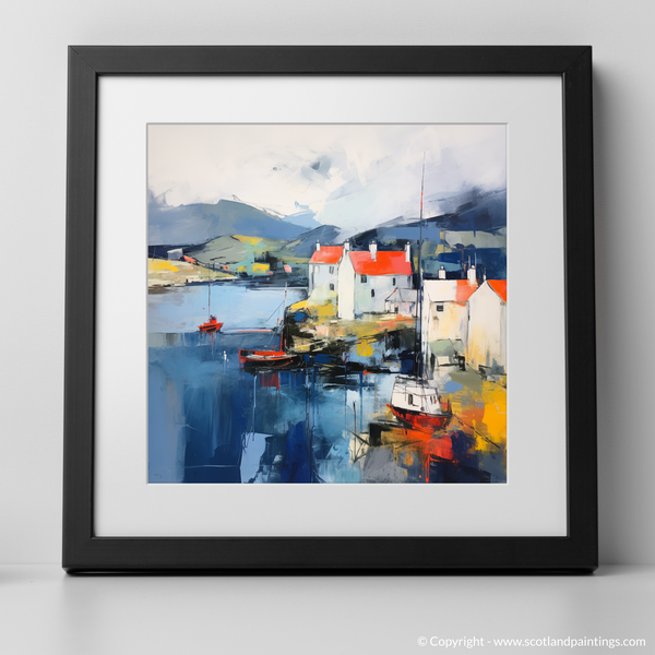 Framed version of Castlebay Harbour