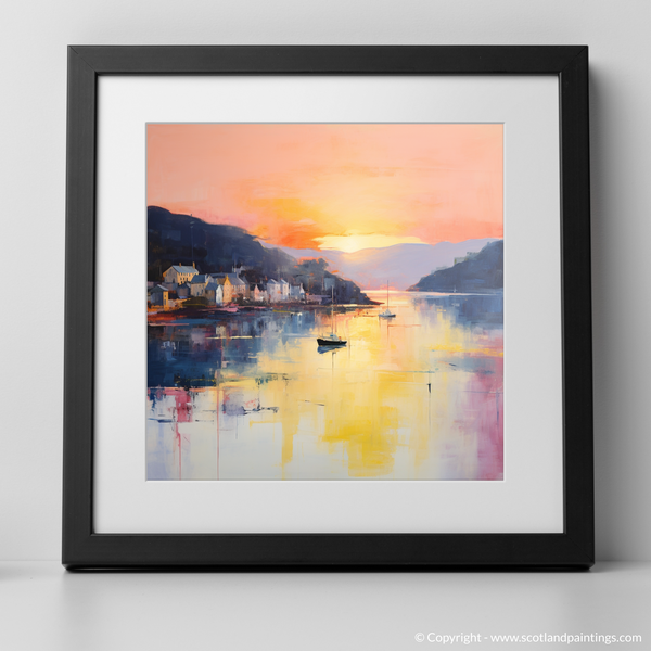 Framed version of Oban Harbour