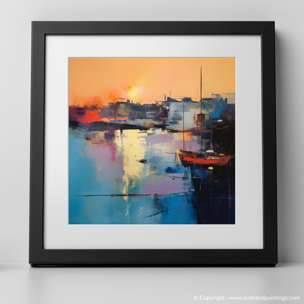 Framed version of Charlestown Harbour