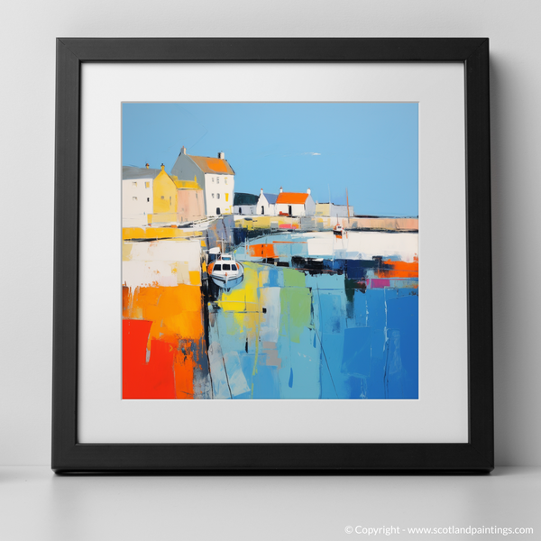 Framed version of Dunbar Harbour