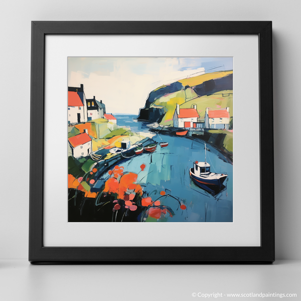 Framed version of Gardenstown Harbour