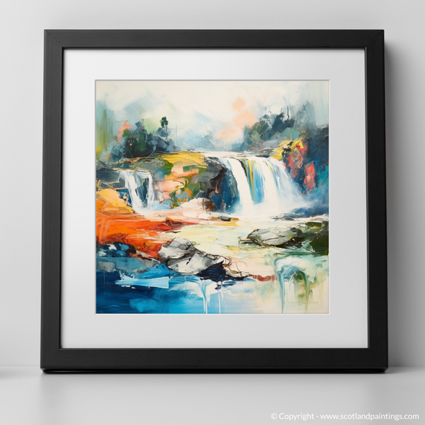 Framed version of Falls of Tarf