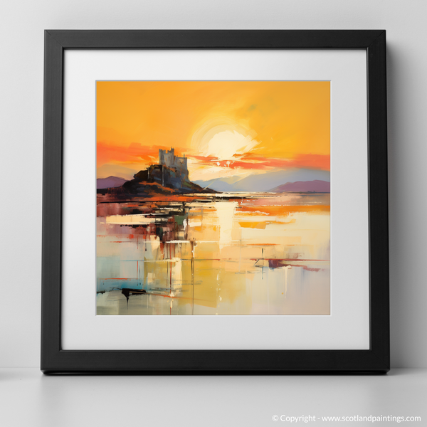 Framed version of Castle Stalker Bay