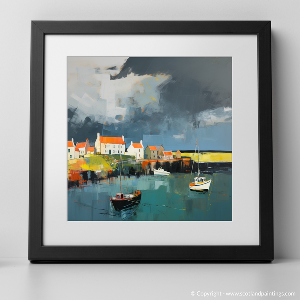 Framed version of Crail Harbour