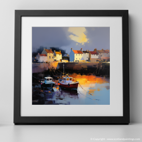 Framed version of Crail Harbour