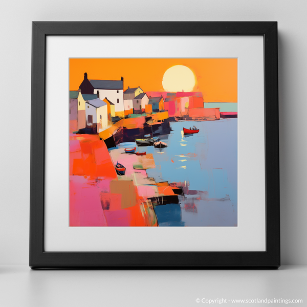 Framed version of Crail Harbour