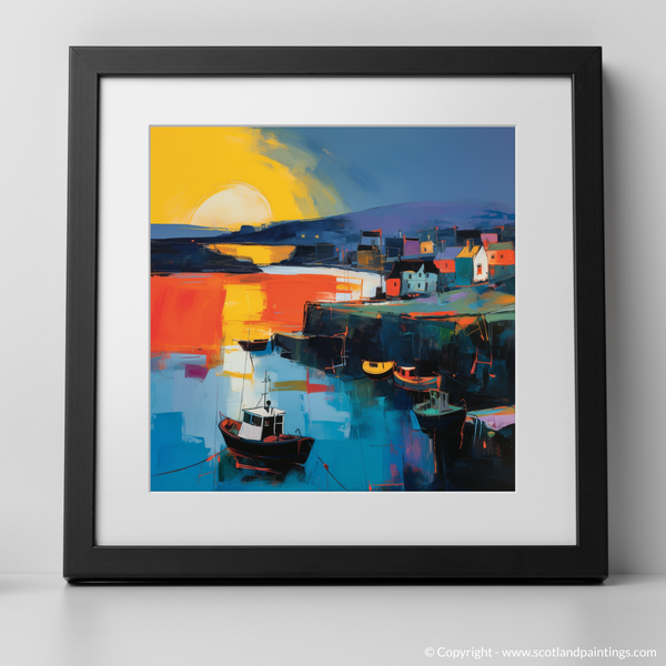 Framed version of Portnahaven Harbour