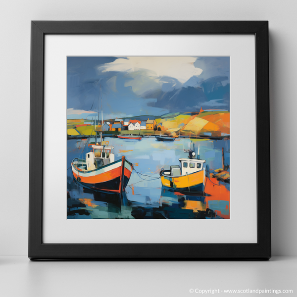 Framed version of Findochty Harbour