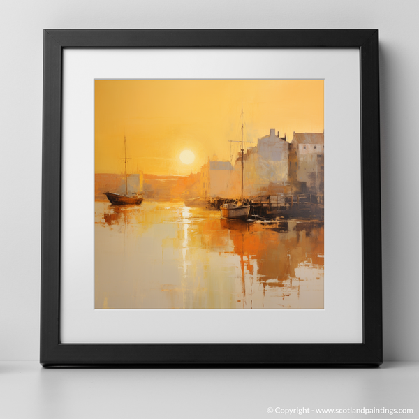 Framed version of Charlestown Harbour