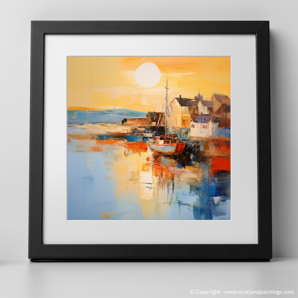 Framed version of Port Ellen Harbour