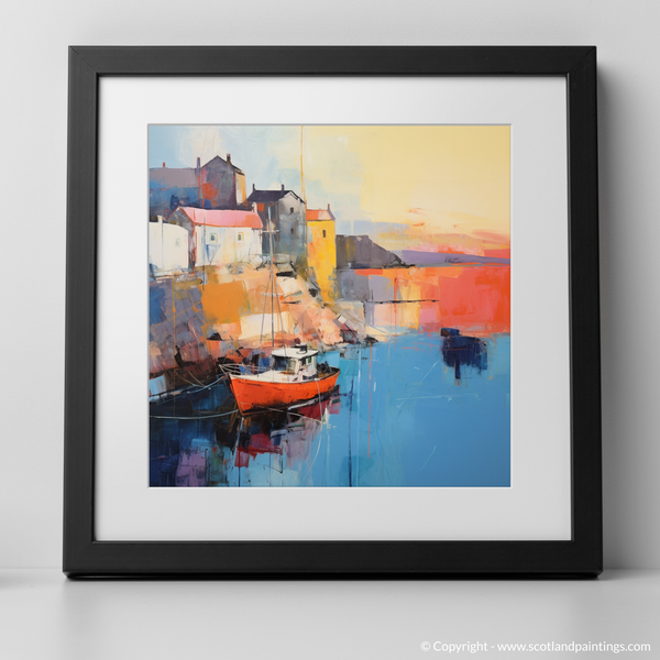 Framed version of Dunbar Harbour