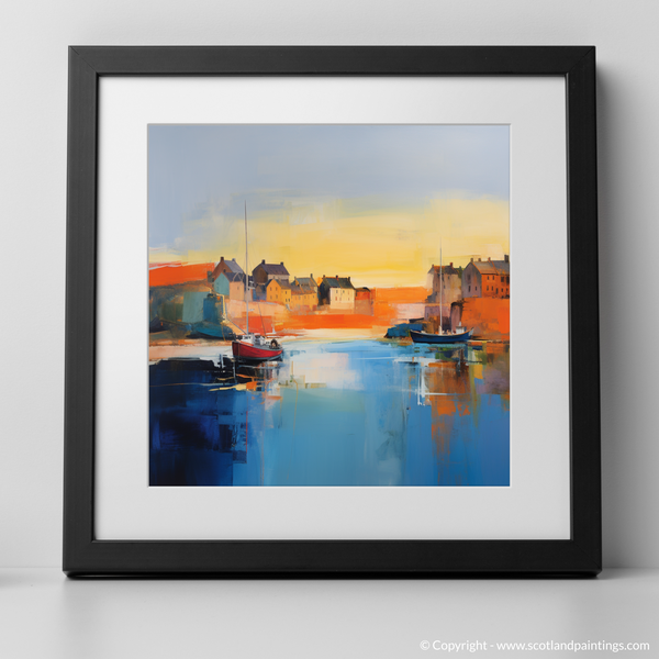 Framed version of Dunbar Harbour