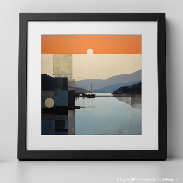 Framed version of Oban Harbour