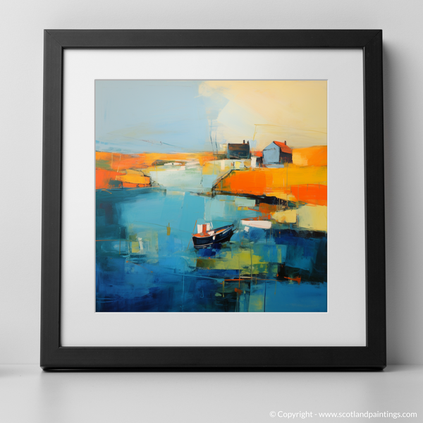 Framed version of Lybster Harbour