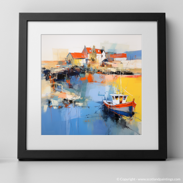 Framed version of Lybster Harbour