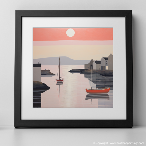 Framed version of Findochty Harbour