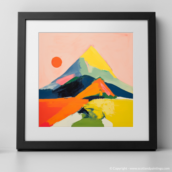 Framed version of Mount Keen