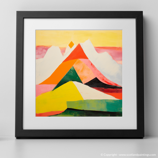 Framed version of Mount Keen