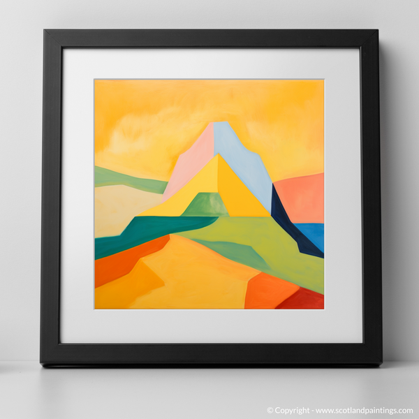 Framed version of Mount Keen