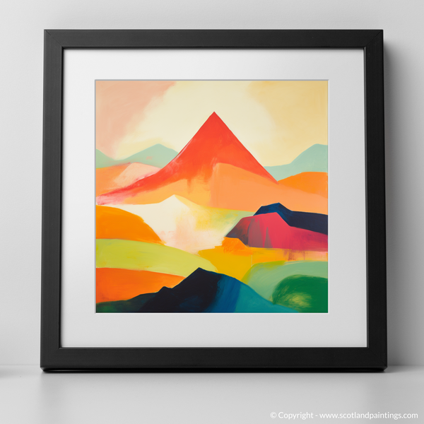 Framed version of Mount Keen