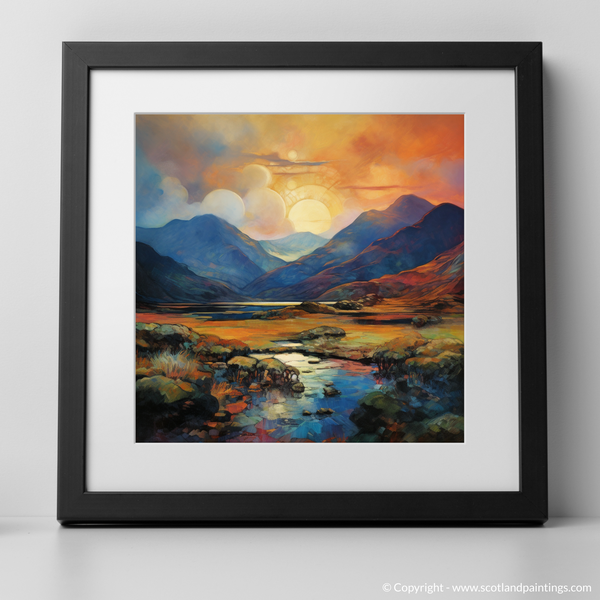 Framed version of Ben Lawers