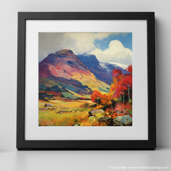 Framed version of Meall nan Tarmachan