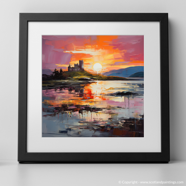 Framed version of Castle Stalker Bay