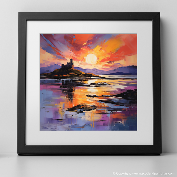 Framed version of Castle Stalker Bay